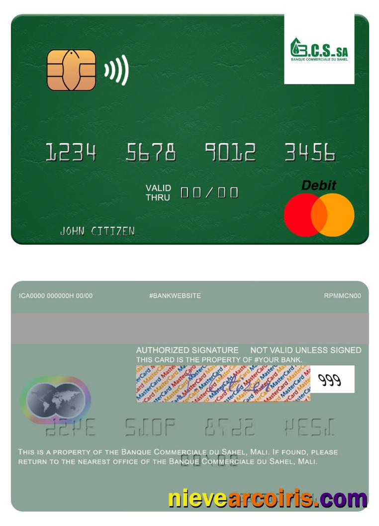 Mali Banque Commerciale du Sahel mastercard